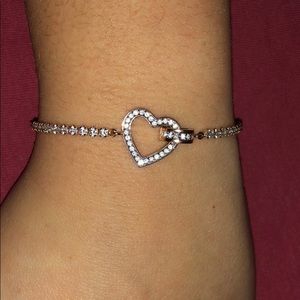 Swarovski Adjustable Heart Bracelet